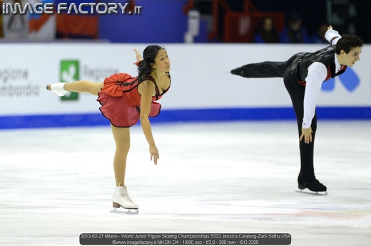 2013-02-27 Milano - World Junior Figure Skating Championships 5323 Jessica Calalang-Zack Sidhu USA
